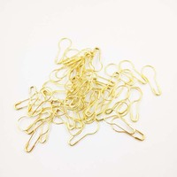 Épingles de sûreté en acier inoxydable de haute qualité, forme poire/calebasse, options de placage colorées, durables, taille 22 mm pour vêtements - OEM