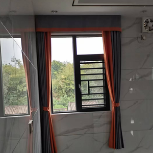 ผ้าม่านทึบแสงโพลีเอสเตอร์100% ผ้าแจ็คการ์ดเนื้อนุ่มออกแบบให้สัมผัสได้ทนทาน - Product Image 1