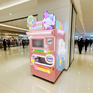 Fully Automatic Customizable <b>Soft</b> <b>Serve</b> Dispenser Premium Frozen Yogurt Maker <b>Ice</b> <b>Cream</b> Vending <b>Machine</b> - Product Image 1