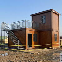 Maison préfabriquée facile à assembler, maison conteneur pour chantier de construction, ignifuge