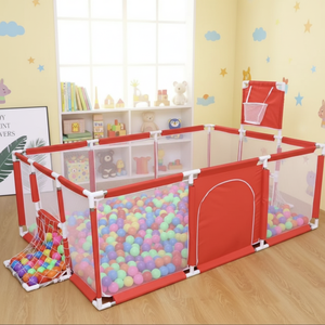 Clôture de jeu rectangulaire pour enfants avec panier de <span class=keywords><strong>basket</strong></span> et balles océaniques – Clôture de sol intérieure pour bébé – Approvisionnement direct usine - Product Image 6