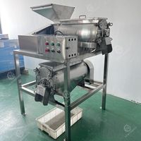 Hoge Efficiëntie Dubbelkanaals Fruitpers met Pulp-Zaad Scheiding voor de Verwerking van Cactuspeer & Guave