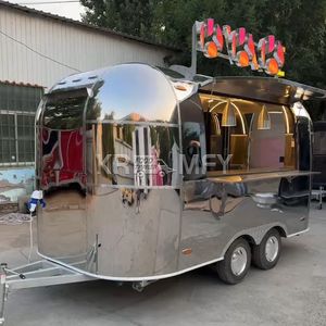 Popular Carro Rápido de Comida, Remolque Móvil de Bebidas, para Donuts, Palomitas, Postres, Doner Kebab, Hamburguesas, Shawarma, Bubble Tea - Product Image 3