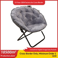 Chaise ronde d'hiver en aluminium doublée polaire, chaise longue pliante d'extérieur, chaise de dortoir portable, pour la sieste décontractée
