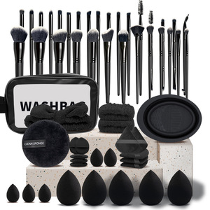 Ensemble de pinceaux de <span class=keywords><strong>maquillage</strong></span> professionnels 20/40/42/56 pièces, pinceaux en nylon avec manches en plastique, design multi-formes et option de logo personnalisé - Product Image 4