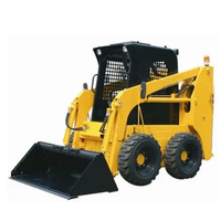Gratis pengiriman Cina roda trek CE/EPA selip Mini Steer Loader dengan ember Trencher Rotary plug