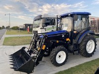 Traktor Mini Kebun Lovol M704 70hp 4wd Mesin Diesel dengan Loader Depan