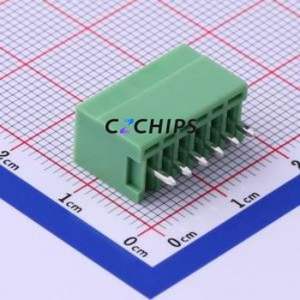 KF2EDGV-2.54-6P Plug-in Terminal Block Through hole,P=2.54mm Connector Board-to-Board / Socket - Closed 1x6P 2.54mm Green - Product Image 1