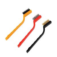 Brosse de nettoyage de chaudière de cuisine de brûleur à gaz de haute qualité multi-fonctionnelle 3 pièces/ensemble brosse en cuivre fer et poils en Nylon