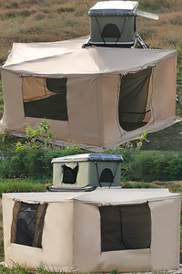Auvent latéral de toit de voiture autoportant en aluminium 4x4, nouvelle version <span class=keywords><strong>2023</strong></span>, avec pare-soleil 270 degrés et ventilateur intégré, toutes saisons, fourni directement par l'usine - Product Image 5