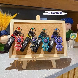 Portachiavi in PVC con attraversamento di animali 5 stili cartone animato Isabelle Blathers Tom Nook <span class=keywords><strong>Mabel</strong></span> in grado di gomma resistente per le tue chiavi - Product Image 4