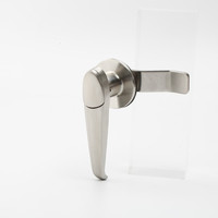Loquet à came à quart de tour avec poignée en L et cache-poussière, serrure de porte d'armoire électrique pour boîtier de distribution d'énergie et panneau de commande