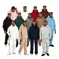 Fabricant de survêtements décontractés d'hiver sur mesure, veste zippée brodée, ensemble jogging, pantalon de survêtement en coton, coupe-vent, survêtements pour hommes