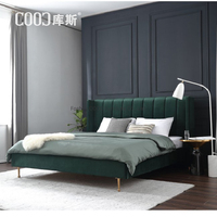 R07 — meuble de chambre à coucher en bois, design moderne et simpliste, meuble de maison, avec rangement