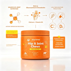 Suplementos para la Salud de Mascotas Waylemo, Condroitina de Tiburón para <span class=keywords><strong>Perros</strong></span>, <span class=keywords><strong>Vitaminas</strong></span> para el Soporte Articular con Glucosamina y Colágeno, Tabletas Masticables - Product Image 2
