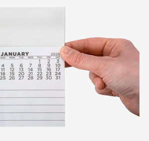 Bloc-notes calendrier magnétique personnalisé avec logo imprimé, douze mois, épaisseur de deux centièmes d'inch, 2026, cadeau promotionnel pour réfrigérateur - Product Image 1