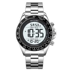 Skmei Digital Watch Men Stainless Steel Strap Waterproof Electronic Sports Watch With Luminous Display And Countdown Function - Product Image 5