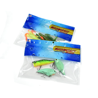 Sacs d'appâts de pêche biodégradables en plastique soluble dans l'eau, personnalisés, écologiques, de petite taille, avec fermeture éclair, pour l'agriculture, 2024