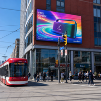 Panneau d'affichage LED en aluminium moulé sous pression, étanche IP66, luminosité 6000 Nits, garantie 5 ans, couleur intégrale, utilisation extérieure toute l'année, commercial