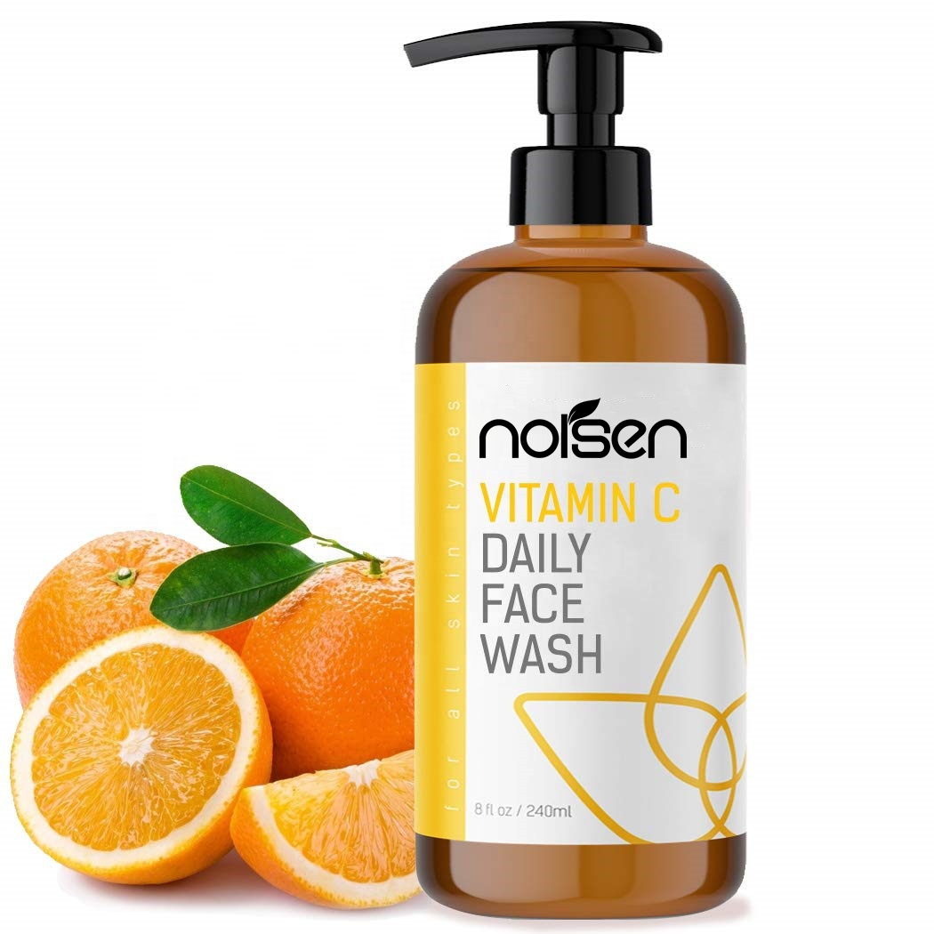 Hot Selling Natural Skin Care Facial Whitening Face Wash Vitamin C Cleanser