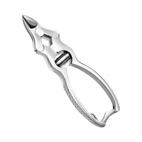 WELLFLYER CN-413 Coupe-ongles professionnel anti-éclaboussures en acier inoxydable, forme Mantis, pour ongles épais, usage personnel