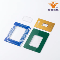 Lot de cartes en plastique anti-contrefaçon avec impression recto-verso pour pièces de monnaie, pochettes de protection