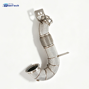 ท่อดาวน์ไปป์สแตนเลส 304 สำหรับรถแข่ง Mercedes Benz GT50 GT53 E53 GLE53 CLS53 M256 3.0L Turbo ระบบไอเสียไหลสูง - Product Image 5