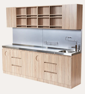 Mueble de Peluquería con Lavabo de Acero Inoxidable para Salón de Belleza - Product Image 3