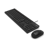 Clavier et souris filaires AIKUN pour bureau et domicile, touches multimédias, souris 3D 1200 DPI, Plug and Play, design fin