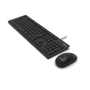 KB2510 Slim Designed Flat Key Wired Tastatur-und Maus kombination für Büro-und Heimcomputer