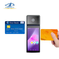 HFSecurity HP605PV, Dispositivo de Reconocimiento de Venas Palmares, Escáner de Códigos QR, Lector de Tarjetas Bancarias, Punto de Venta, PDA Biométrico Portátil con Impresora