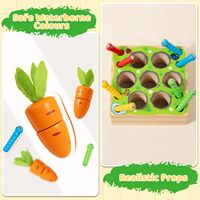 EPT Offres Spéciales 4 en 1 bébé Montessori jouets en bois développement forme tri et correspondant Puzzle carottes récolte jeu pour les enfants