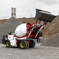 Camion malaxeur à béton certifié ISO, 4 m³, châssis 4x2, pour travaux routiers et agricoles