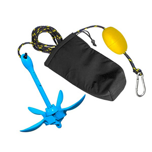 Kit de Ancla Plegable para Kayak de Acero Inoxidable 316 de 3.5LB con Logotipo Personalizado OEM, con Cuerda de Anclaje, Bolsa Flotante para Barco o Yate - Product Image 1