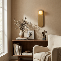 Applique Murale LED de Luxe Nordique en Marbre Naturel, Plaque Arrière en Laiton Mat, G9 Dimmable 85V-265V, Design Moderne pour Chambre, Hôtel, Maison