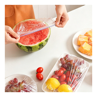 Lot de 55 films alimentaires extensibles jetables en PEHD souple de qualité alimentaire pour sandwichs, bols et assiettes