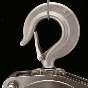 Ce chứng nhận kèm theo đầy đủ tam giác hoàn toàn 304 chuỗi khối tay hoạt động kéo nâng công cụ ngăn chặn bụi mưa - Product Image 3