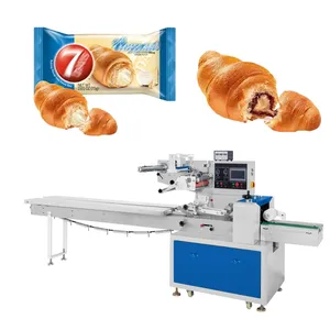 Automatische SPS-Steuerung Horizontale Baguette-Brötchen-Brot verpackungs maschine