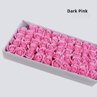 Usine En Gros Artificielle Rose Fleur 3 Couches 5.5cm Savon Parfumé Tête De Rose pour La Décoration Intérieure