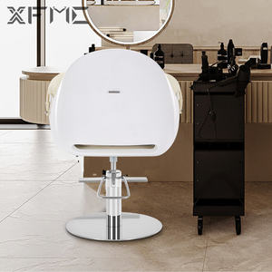 XFMC chaise de cheveux pour femmes <span class=keywords><strong>Salon</strong></span> de coiffure <span class=keywords><strong>salon</strong></span> de coiffure chaises Sillas De Barberia ensemble chaise de barbier blanc pour couper <span class=keywords><strong>Salon</strong></span> de coiffure femme - Product Image 3
