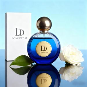 Nuevo Envase de Vidrio Redondo Personalizado para Perfume, 30ml 50ml 100ml, Botella de Vidrio Amarilla Vacía con Pulverizador y Caja de Empaque - Product Image 6