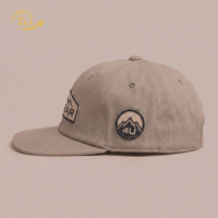 Gorras 4U al por Mayor de Alta Calidad, 6 Paneles, Bordado 3D, Visera Plana, Dos Tonos, Estilo Baloncesto, Hip Hop, Moda, Unisex, para Exteriores