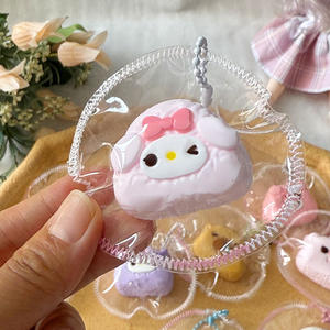 Mainan Sensorik Silikon Sanrio Kreatif, Desain Gantungan Gelembung Kartun Girly untuk Menghilangkan Stres, Lambat Mengembang - Product Image 4