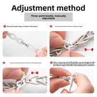 Compatible avec Band 10 Pro et Redmi Watch 6, bracelet de montre en silicone gel ajouré élégant avec boucle en forme de D.