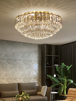 Prix usine luxe salon salle à manger chambre cuisine bar rond doré décoration cristal plafonnier lumière pour vivre