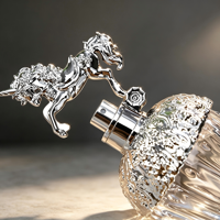 Flacon de parfum en verre transparent personnalisé Eric 50ml 80ml avec pompe pulvérisatrice en forme de cheval