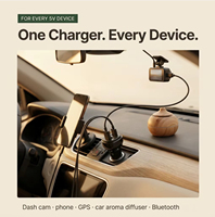 Cargador de Coche USB de Doble Puerto Premium con Protección Inteligente IC, Entrada de 5V 4.8A para Encendedor de Cigarrillos