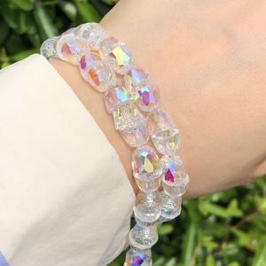 Cuentas de cristal redondas de 8x7mm para hacer pulseras, accesorios DIY, cuentas de vidrio dispersas para joyería y manualidades, primavera 2025, origen Yiwu - Product Image 2