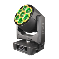 7x60w Magic Eye Led Moving Head Bee Eye RGB Phantom Eye Effect 360 °   Rendu panoramique, température de couleur linéaire CTO sans paliers