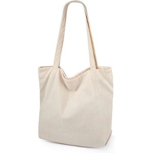 Sac fourre-tout en velours côtelé Iioscre pour femme, sacs à main Hobo avec fermeture éclair, sacs à main décontractés de grande capacité avec poches intérieures - Product Image 5